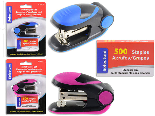 Sel Mini Stapler Set Asst
