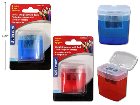 Sharpener 2Hole w Tnk Lid