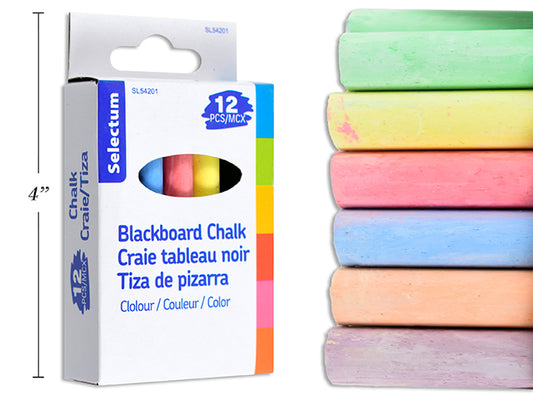 Teachers Colored Chalk 12pcs