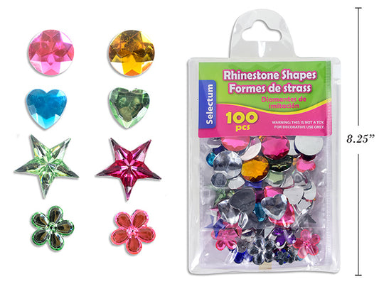 Rhinestone Shapes 100pc
