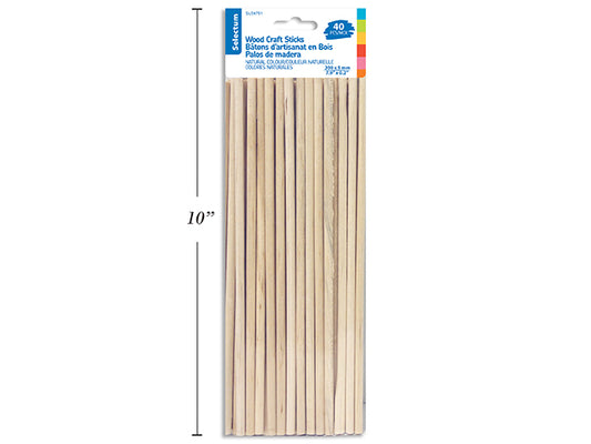Sel Wooden Craft Stick 40pc