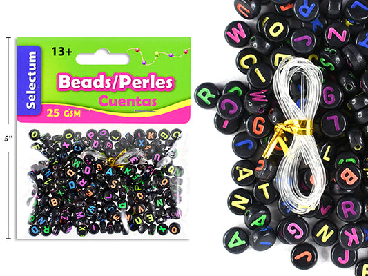 Sel Letter Neon Colors Beads