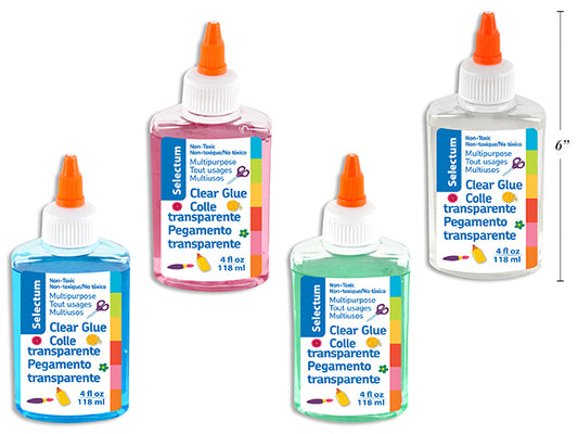 Selectum Clear Glue 4oz Assorted