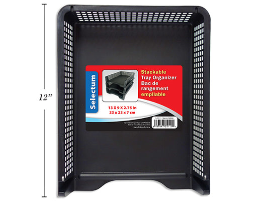 Selectum Document Tray Organizer Black