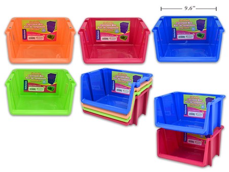 Stackable Classroom Bins 4Asst