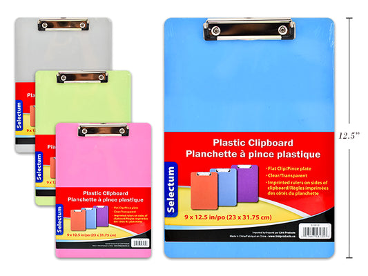 Sel Trans/Clipboard 9x12.5in Asst