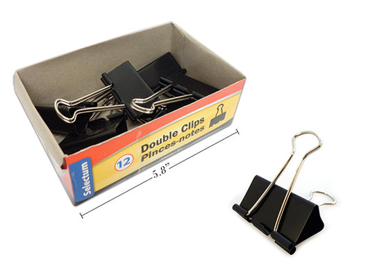 Double Clips  2in 12pc