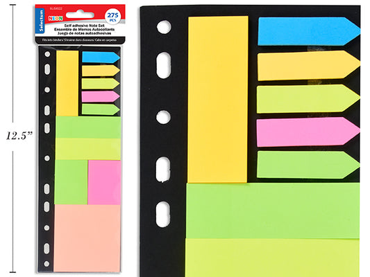Selctm Neon Sticky Note 275 Sht