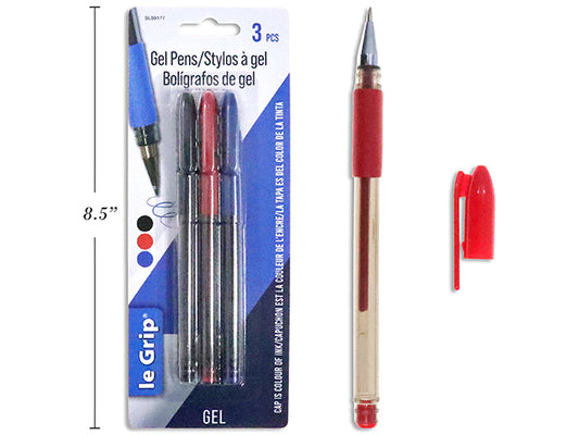le Grip Gel Pens 3pk