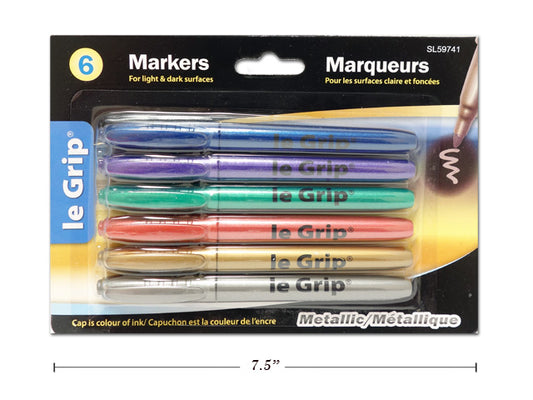 Metallic Markers 6pc