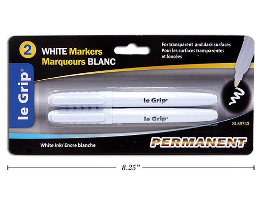 White Ink Permanent Marker 2pc