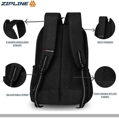 ZIP Trio Backpack 3asst 18in