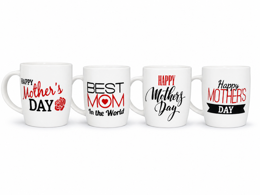 Mother's Day Ceramic Mug 4Assorted Prints